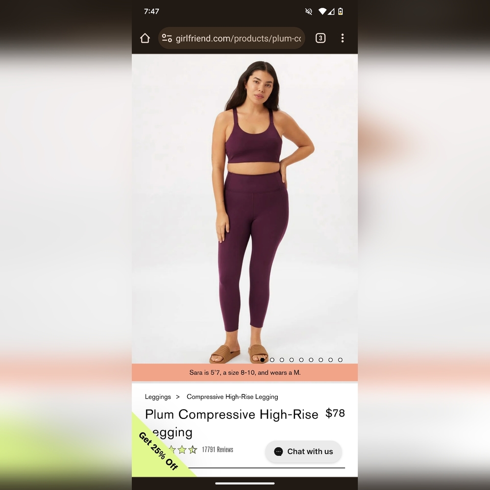 Girlfriend collective high rise leggings